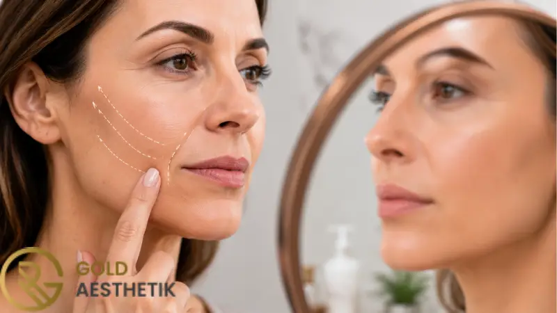 فیلر خط خنده و گونه | تفاوت کاربردها و انتخاب بهتر 5 انتخاب محل تزریق در صورت دارای افتادگی