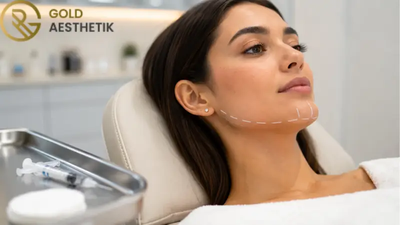 زاویه سازی فک با فیلر | Jawline برای چه صورت هایی مناسب است؟ 5 زیبایی طبیعی با مراقبت پزشکی در گلد استتیک هامبورگ