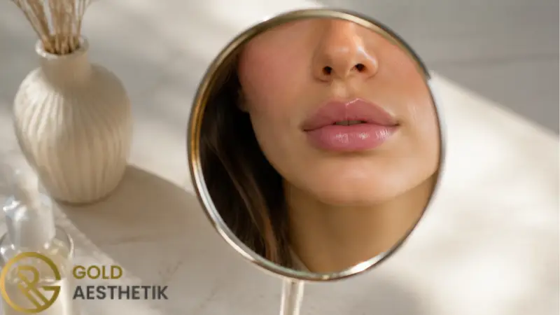 Natürliche Lippenauffüllungen bei Gold Aesthetics Hamburg Goldästhetik und natürliche Lippenfüller-Injektionen in Hamburg