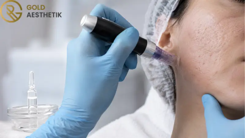 Microneedling bei Aknenarben | Ergebnis, Anzahl der Sitzungen und Pflege 5 Microneedling-Beratung bei Aknenarben in der Gold Aesthetik Hamburg