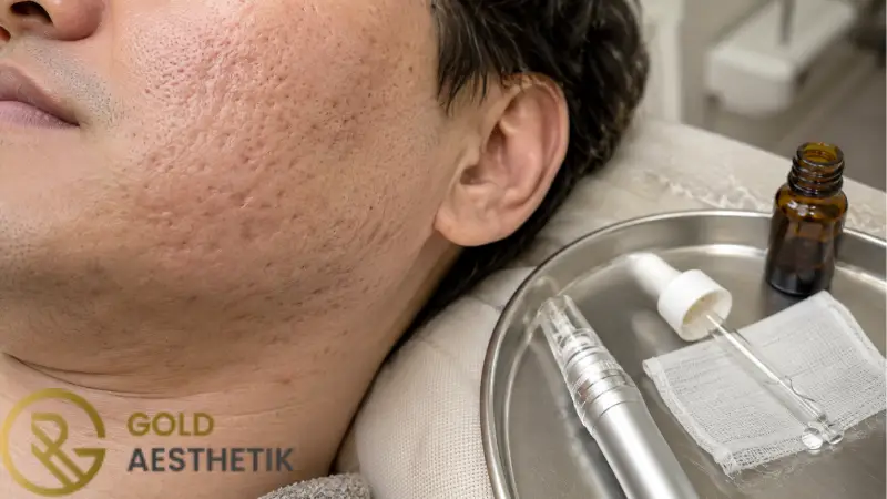 Microneedling bei Aknenarben | Ergebnis, Anzahl der Sitzungen und Pflege 2 Zeitpunkt der Ergebnisbeobachtung von Microneedling bei Aknenarben